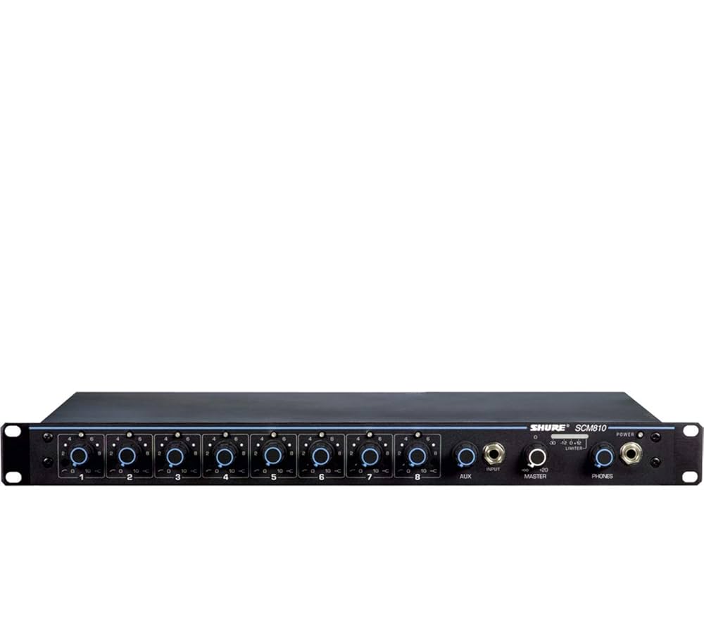 Shure SCM810 8-Channel Automatic Microphone Mixer (48V
